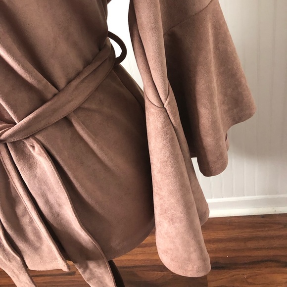 Kut From The Kloth Faux Suede Wrap Jacket - Picture 3 of 11